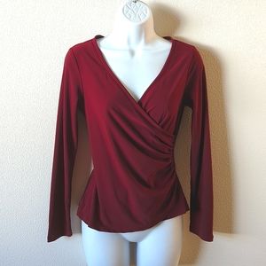 Pinup Couture Gia top in Burgundy